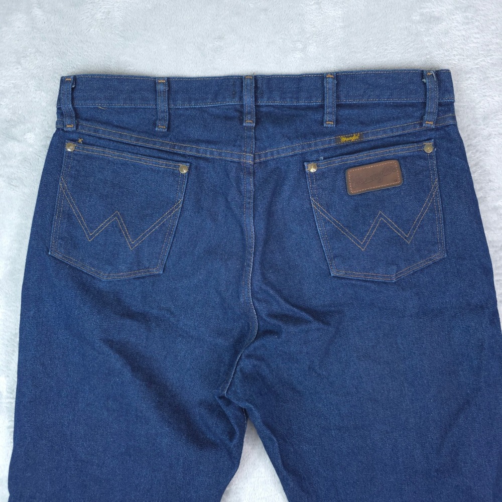 Wrangler Jeans Mens 36x34 Blue 47MWZ Regular Fit Cowboy Cut Premium Performance - Picture 4 of 11